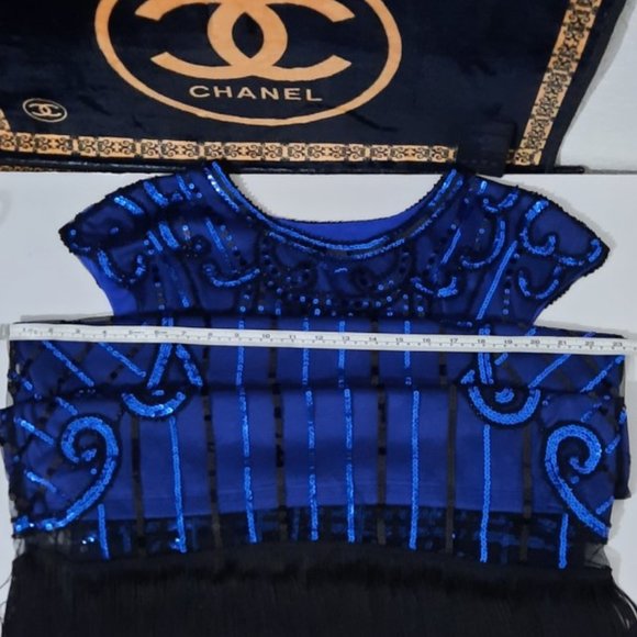 WOMAN'S DRESS VISION FOR INNOVATION BLUE SQUIN DRESS - Picture 10 of 16